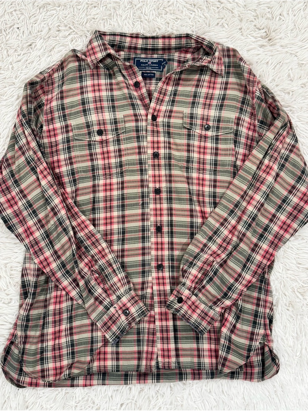 Vintage Polo Ralph Lauren Plaid Button-Up